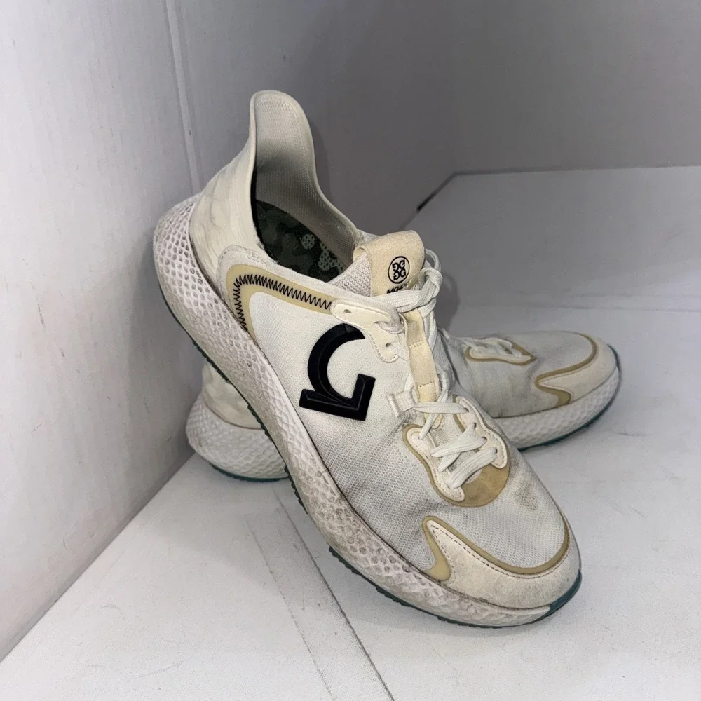 G/Fore White MG4X2 Athletic‎ Hybrid Sneakers Cross Trainer Golf Shoes Men's 12